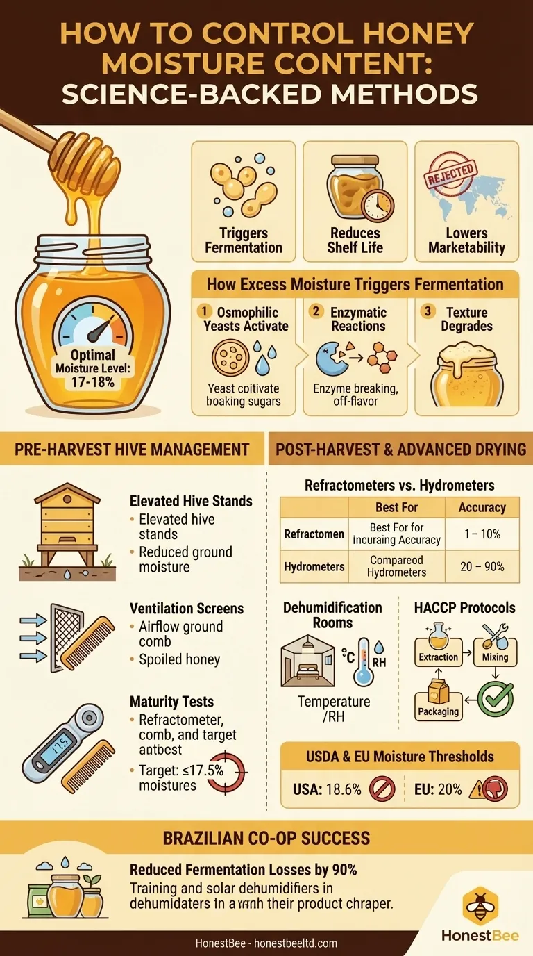 How to Control Honey Moisture Content: Science-Backed Methods for Beekeepers Visual Guide