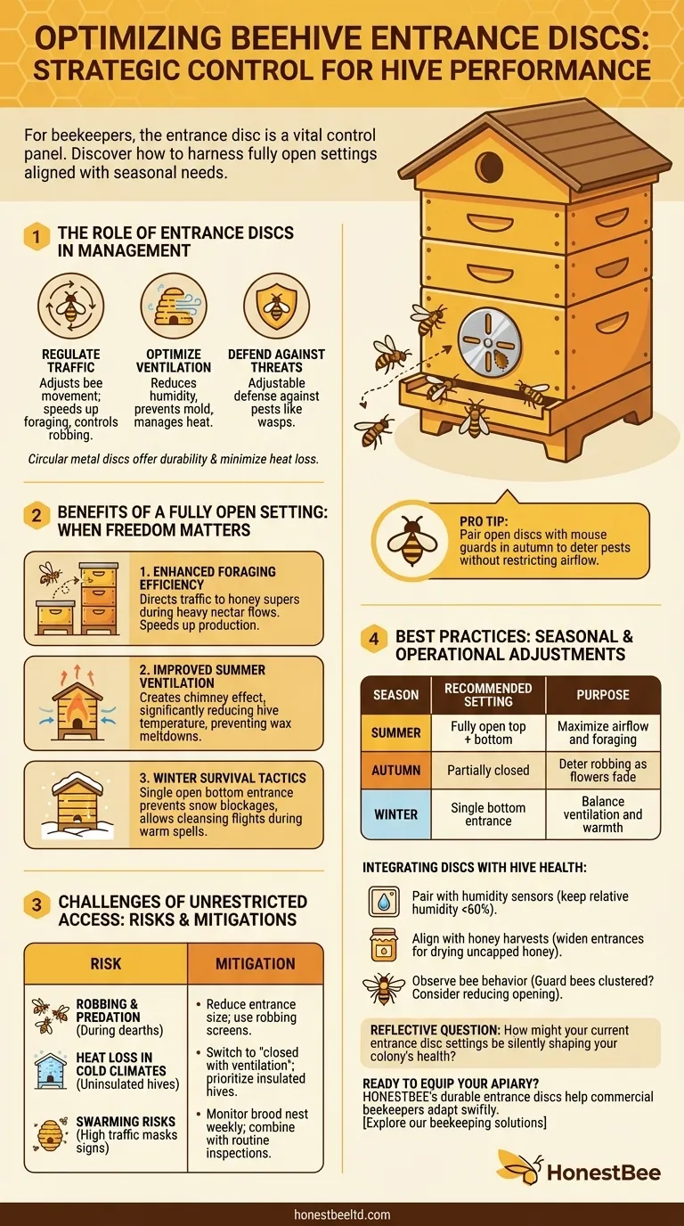 Optimizing Beehive Entrance Discs: When Freedom Boosts Hive Performance Visual Guide