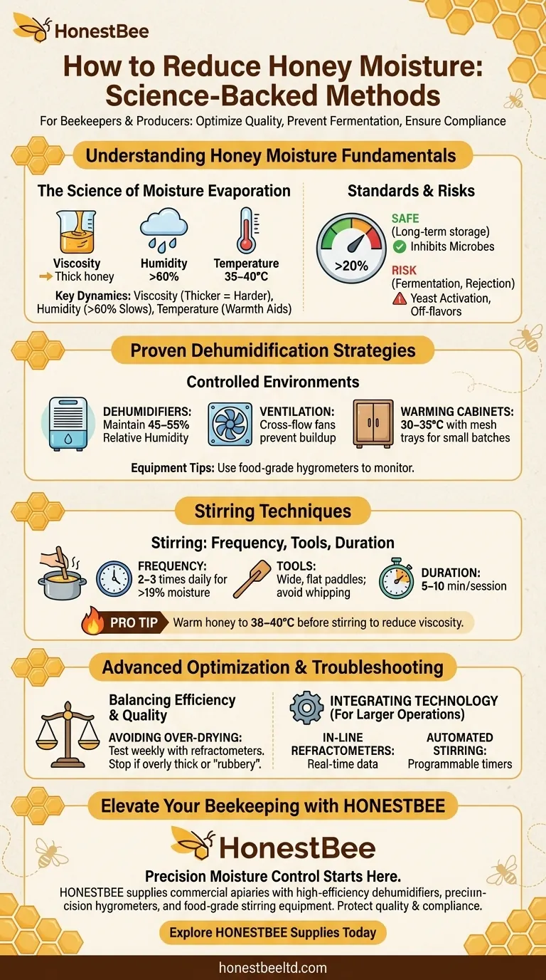 How to Reduce Honey Moisture: Science-Backed Methods for Beekeepers Visual Guide