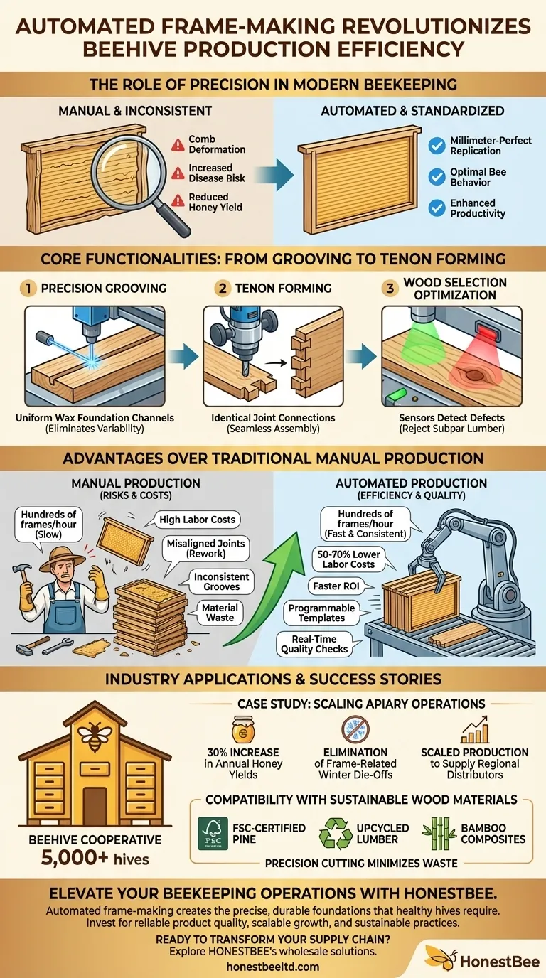 자동 프레임 제작이 벌통 생산 효율성을 혁신하는 방법 시각적 가이드