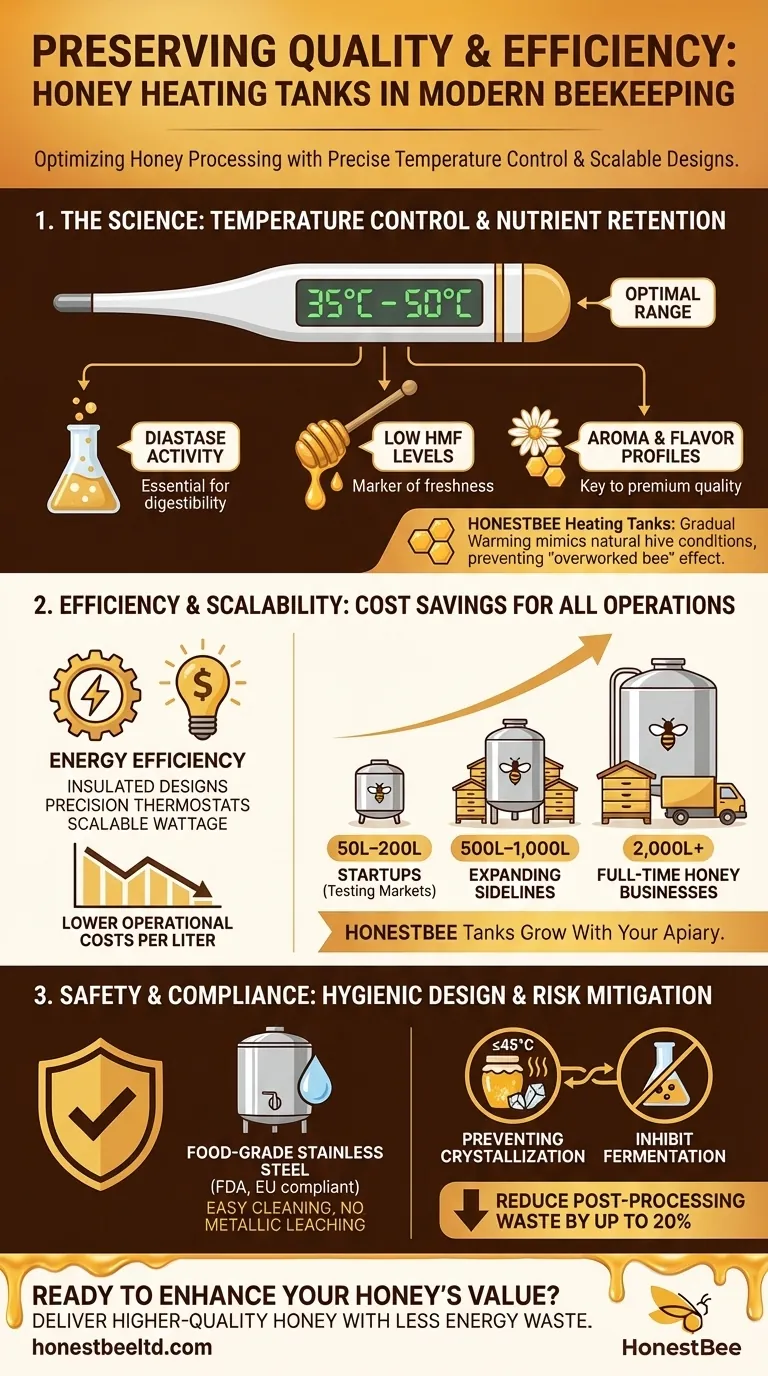 Comment les cuves de chauffage du miel préservent la qualité et l'efficacité de l'apiculture moderne Guide Visuel