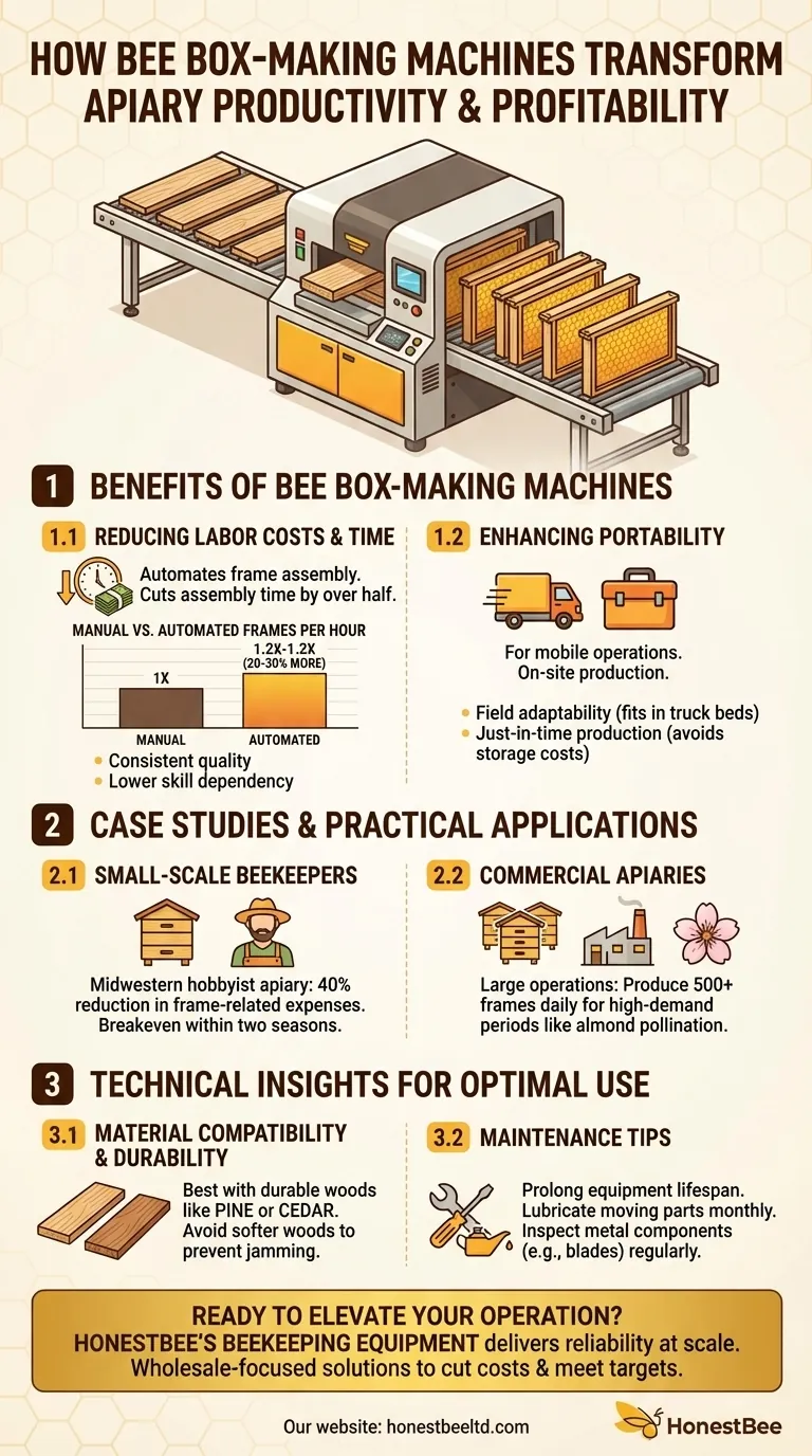 養蜂の生産性と収益性を変革する蜂箱製造機 ビジュアルガイド