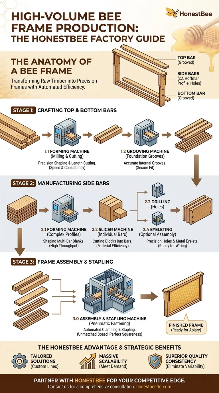 How to Make Bee Frames in a Factory: The Ultimate Guide to High-Volume Production with HONESTBEE Bee Frame Machines Visual Guide
