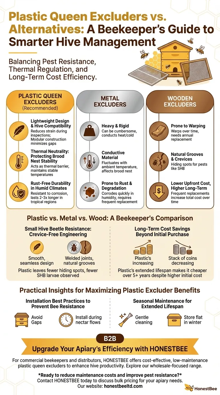 Plastic Queen Excluders vs. Alternatives: A Beekeeper’s Guide to Smarter Hive Management Visual Guide