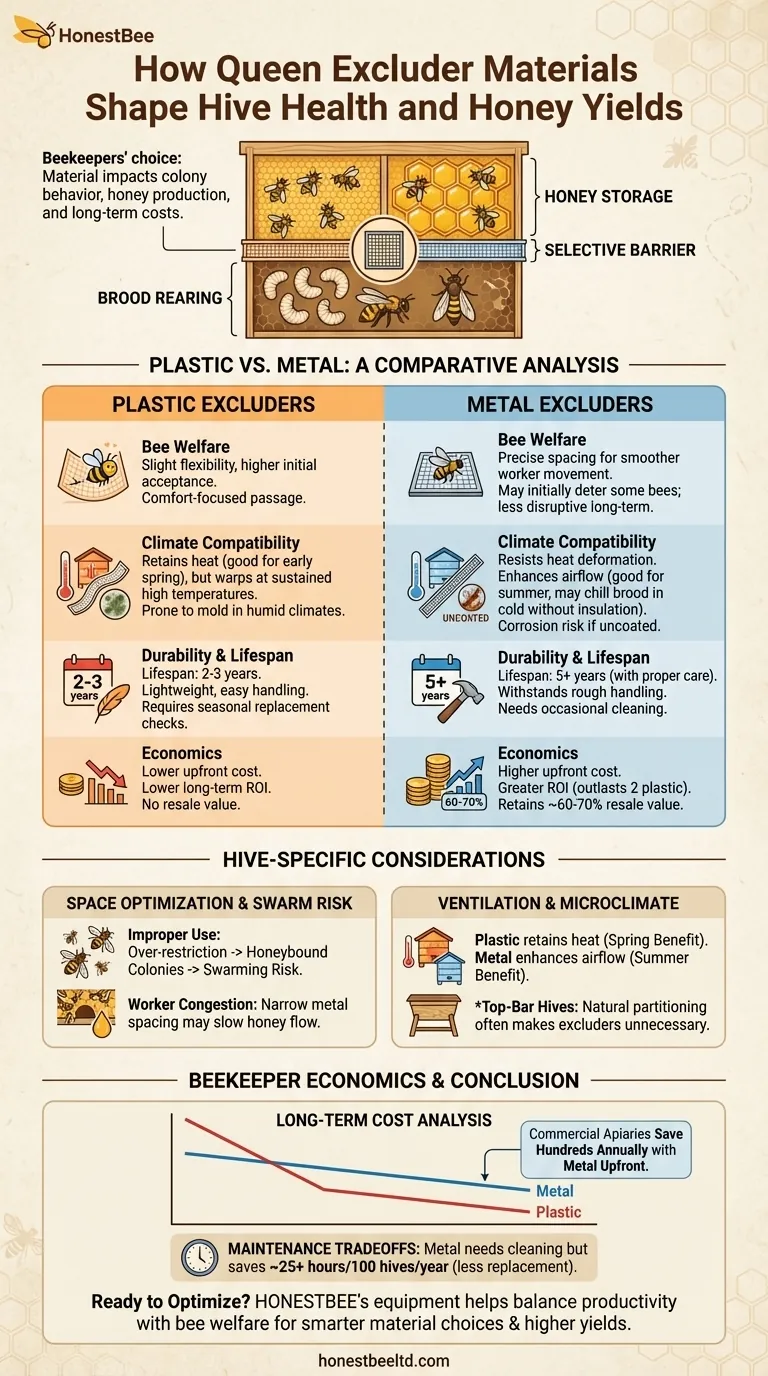 How Queen Excluder Materials Shape Hive Health and Honey Yields Visual Guide