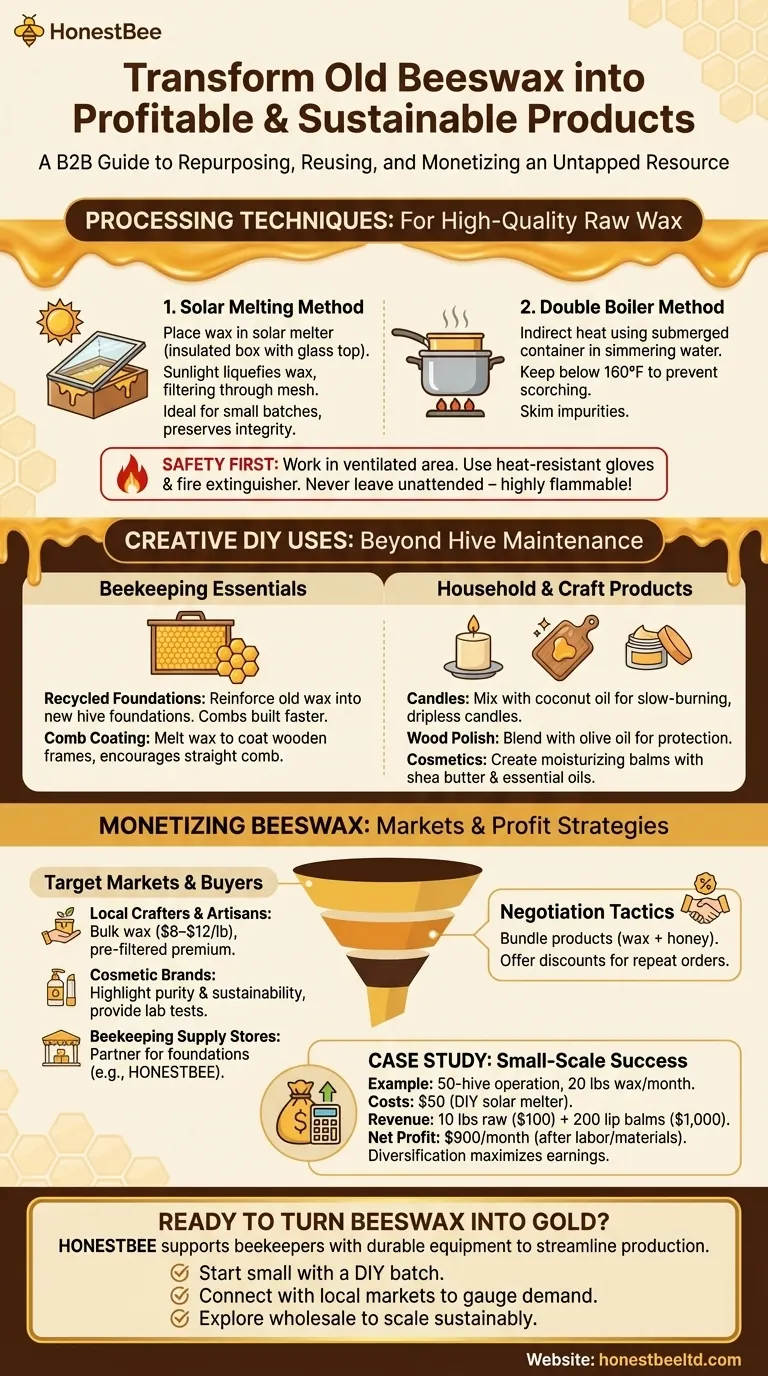 How to Transform Old Beeswax into Profitable and Sustainable Products Visual Guide