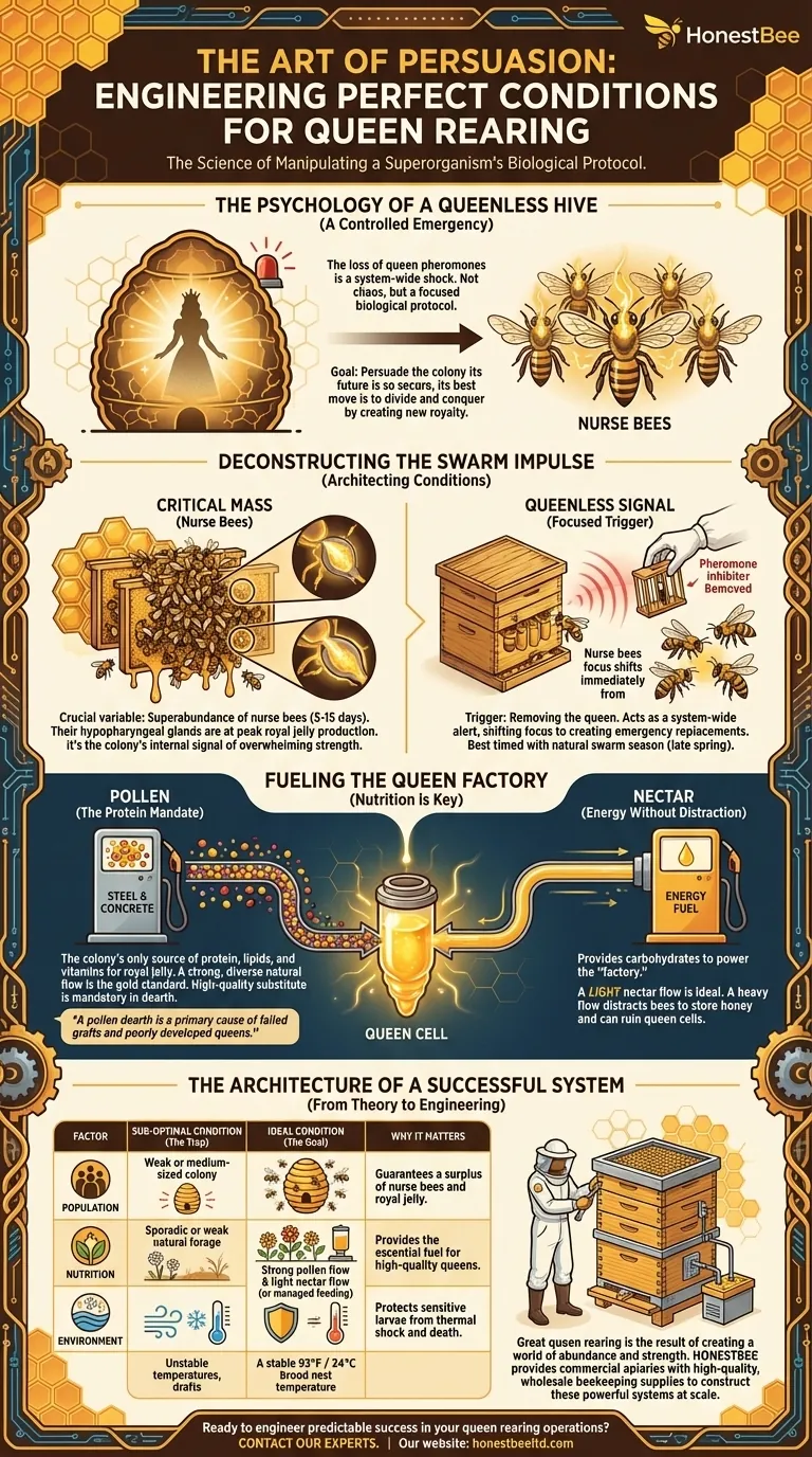 The Art of Persuasion: Engineering the Perfect Conditions for Queen Rearing Visual Guide