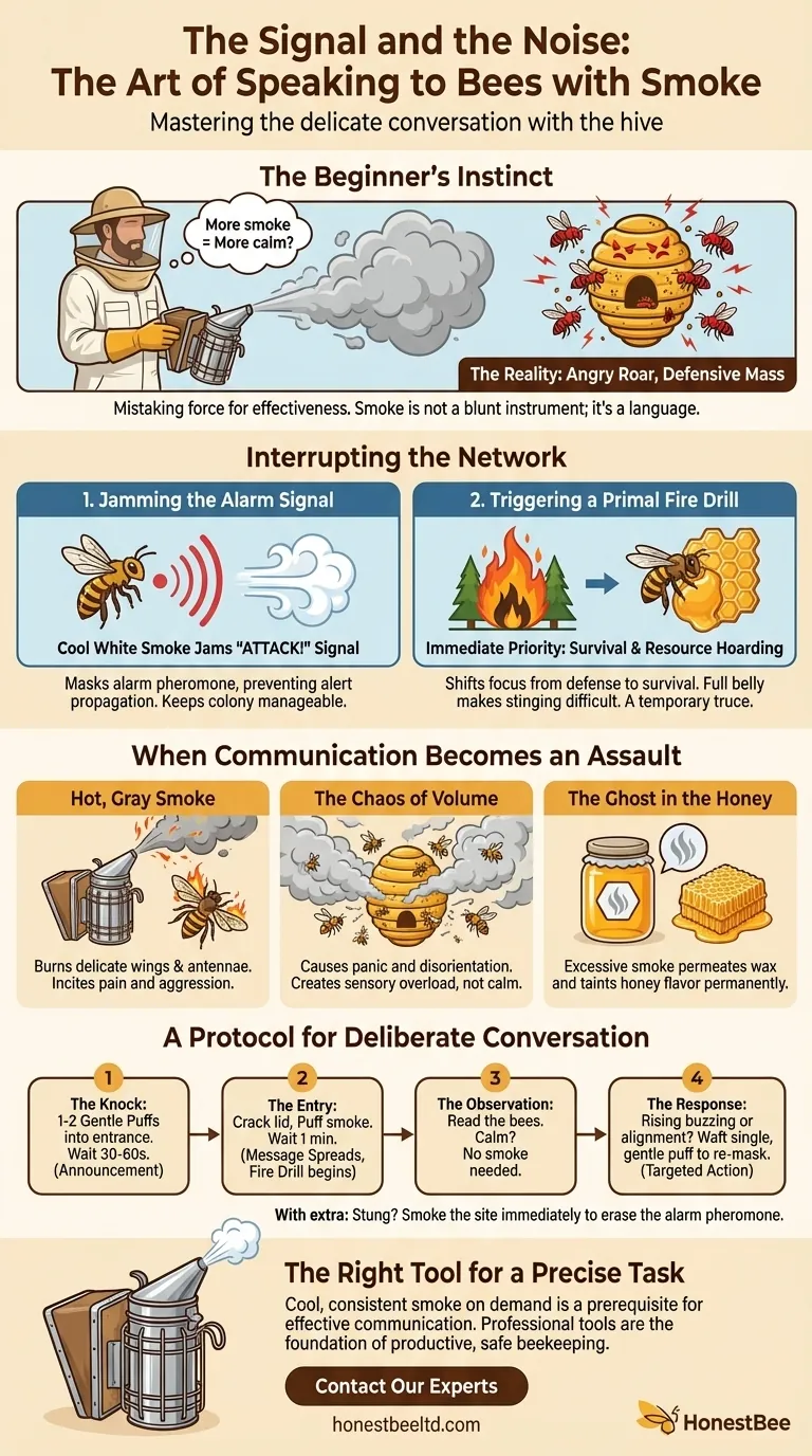 The Signal and the Noise: The Art of Speaking to Bees with Smoke Visual Guide