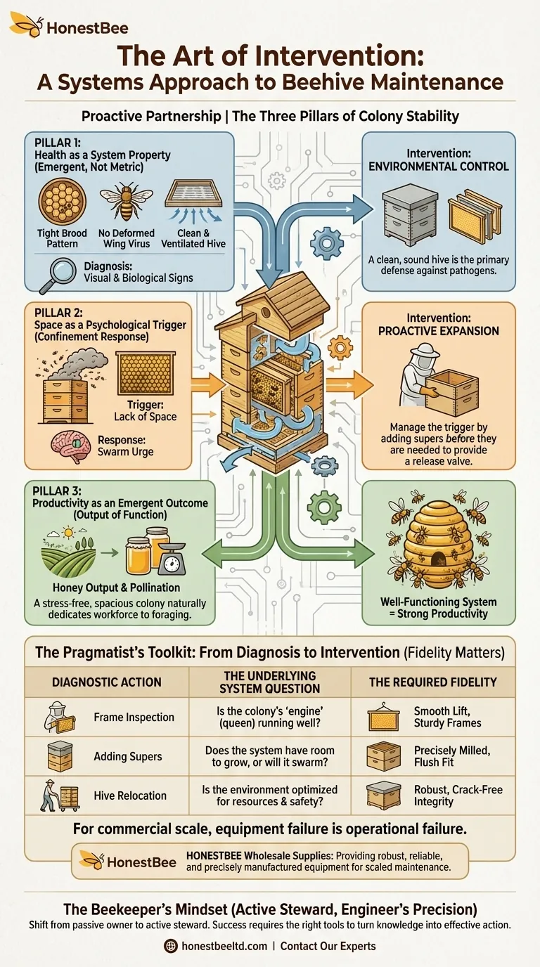 The Art of Intervention: A Systems Approach to Beehive Maintenance Visual Guide