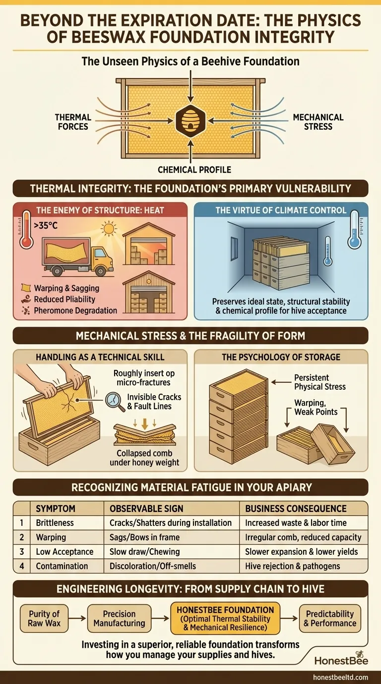Beyond the Expiration Date: The Physics of Beeswax Foundation Integrity Visual Guide