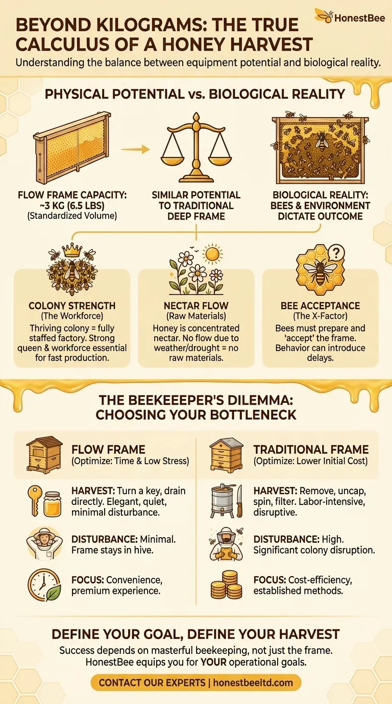 キログラムを超えて：蜂蜜収穫の真の計算 ビジュアルガイド