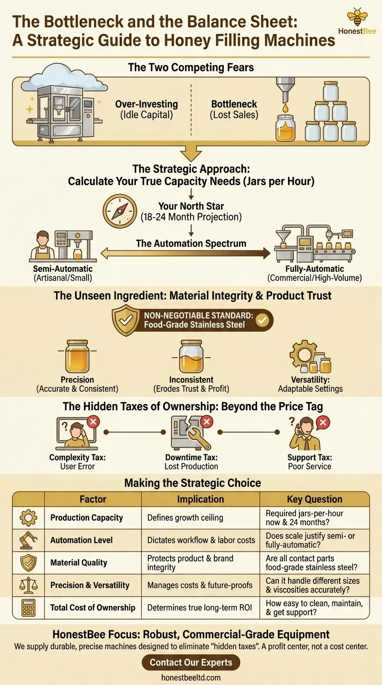 The Bottleneck and the Balance Sheet: A Strategic Guide to Honey Filling Machines Visual Guide