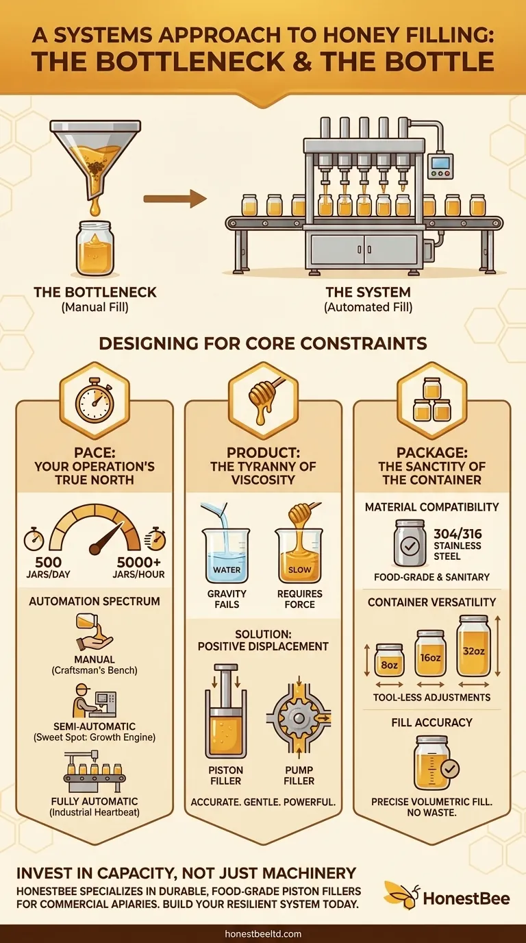 Der Flaschenhals und die Flasche: Ein Systemansatz für die Honigabfüllung Visuelle Anleitung