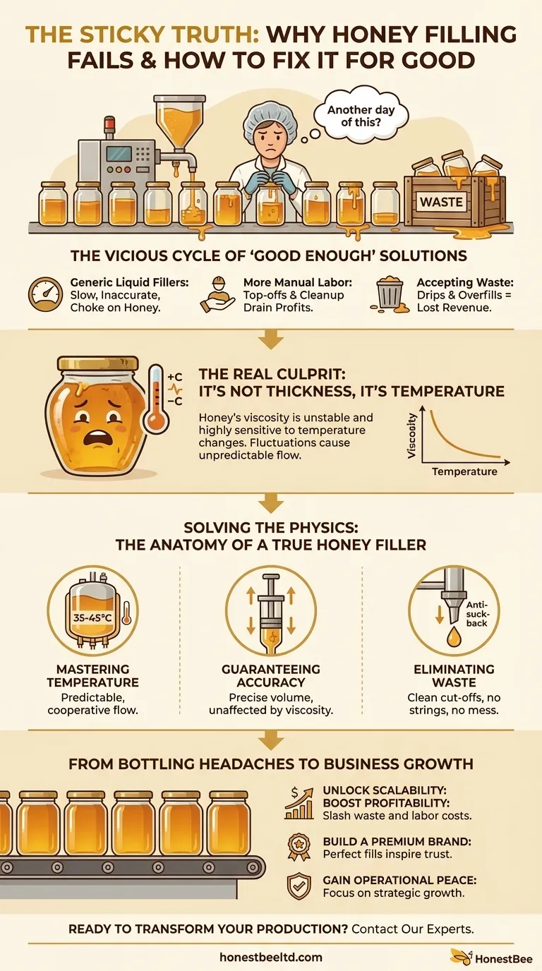 La Verità Appiccicosa: Perché il Tuo Riempimento del Miele Fallisce e Come Risolverlo Definitivamente Guida Visiva