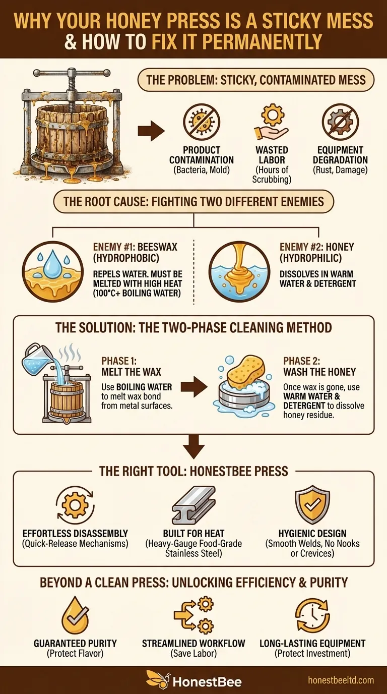 Why Your Honey Press Is a Sticky, Contaminated Mess—And How to Fix It Permanently Visual Guide