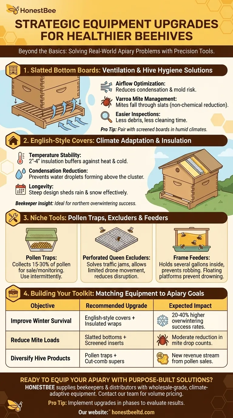 Beyond the Basics: Strategic Equipment Upgrades for Healthier Beehives Visual Guide