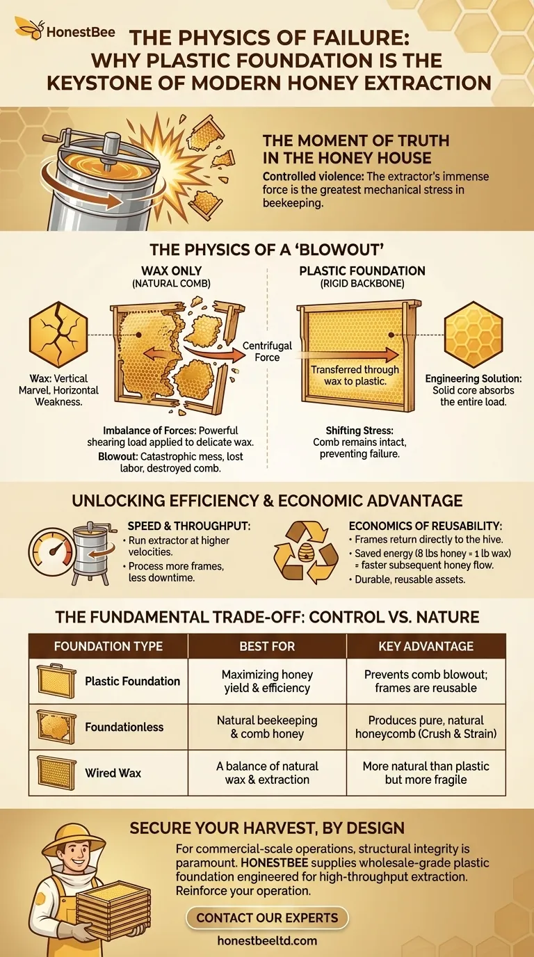 La fisica del fallimento: perché la fondazione di plastica è la chiave di volta dell'estrazione moderna del miele Guida Visiva