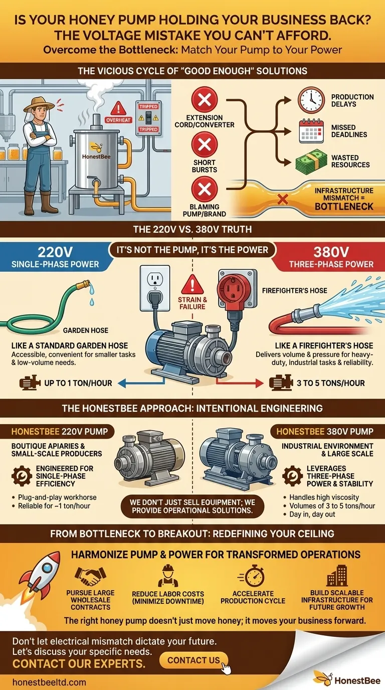 Is Your Honey Pump Holding Your Business Back? The Voltage Mistake You Can't Afford Visual Guide