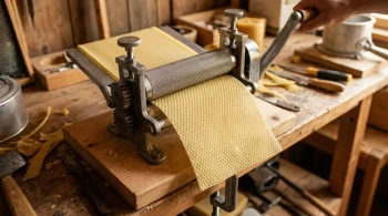 Why Your Beeswax Foundation Fails: The Hidden Physics Behind Embossing