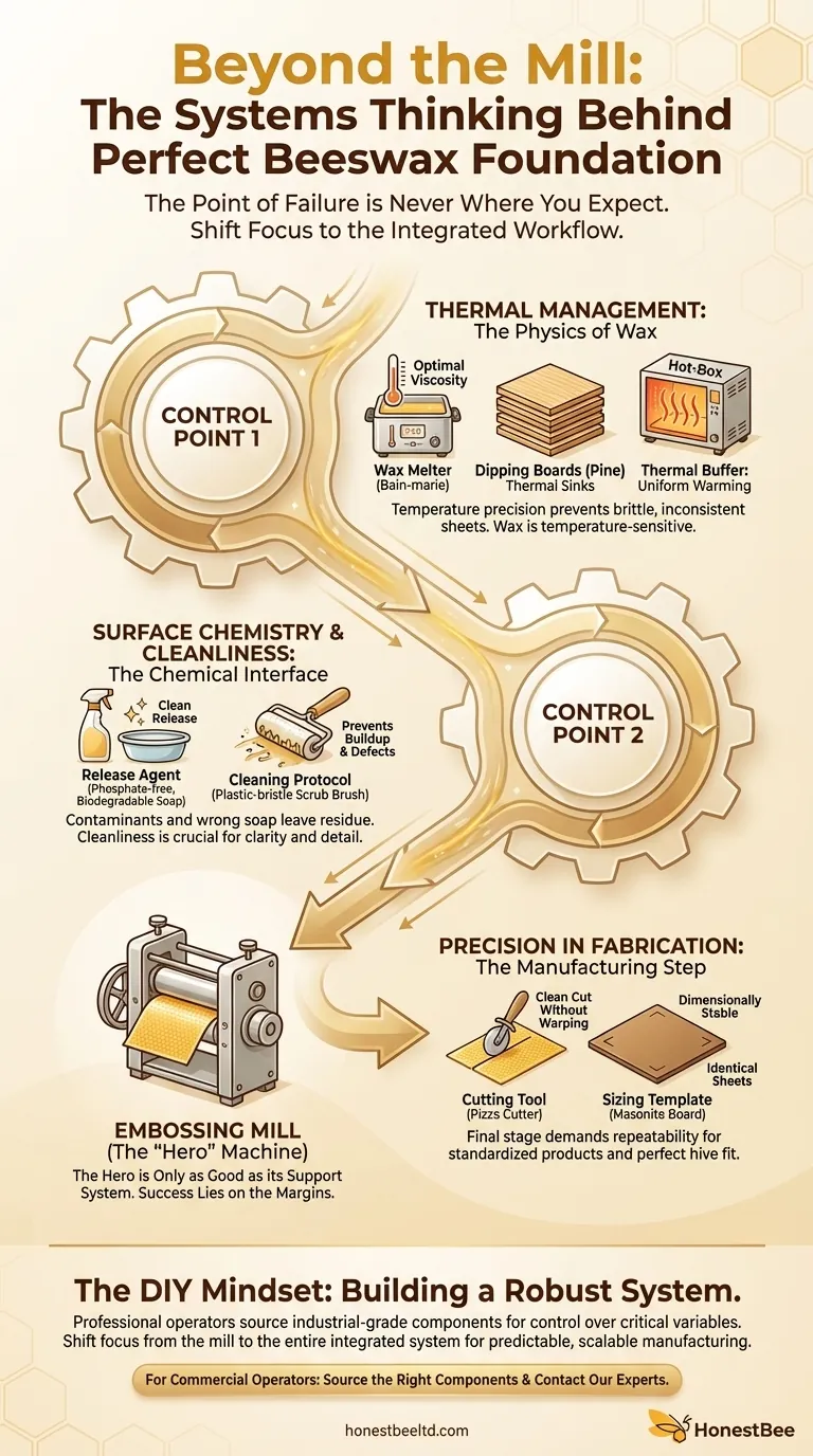 Beyond the Mill: The Systems Thinking Behind Perfect Beeswax Foundation Visual Guide
