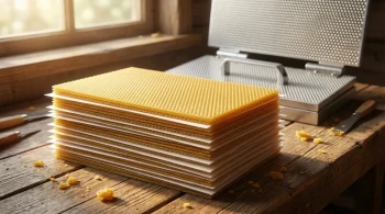 From Liquid to Lattice: Mastering Thermal Control in Beeswax Foundation Stacking