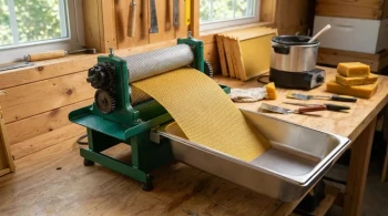 关键时刻：掌握蜂蜡巢础制作中的温度与张力