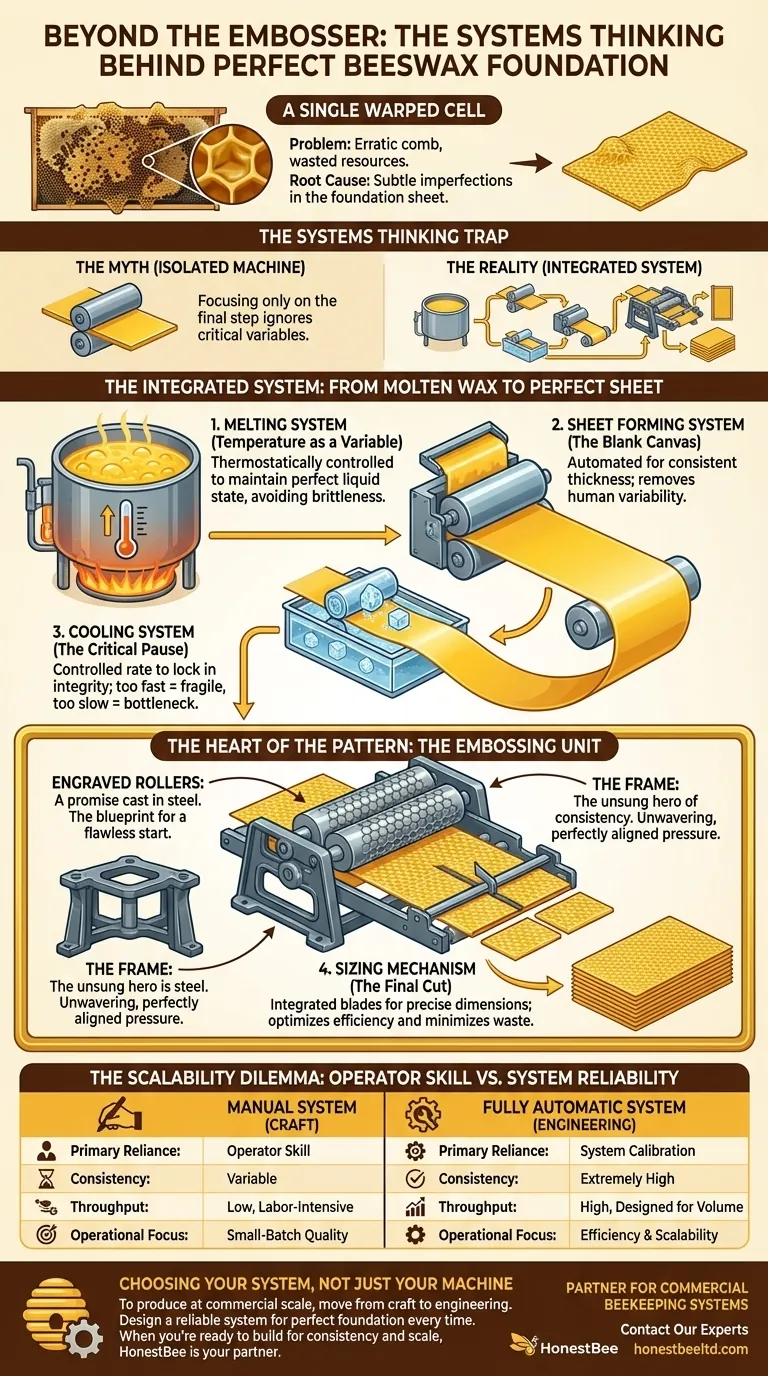 Beyond the Embosser: The Systems Thinking Behind Perfect Beeswax Foundation Visual Guide