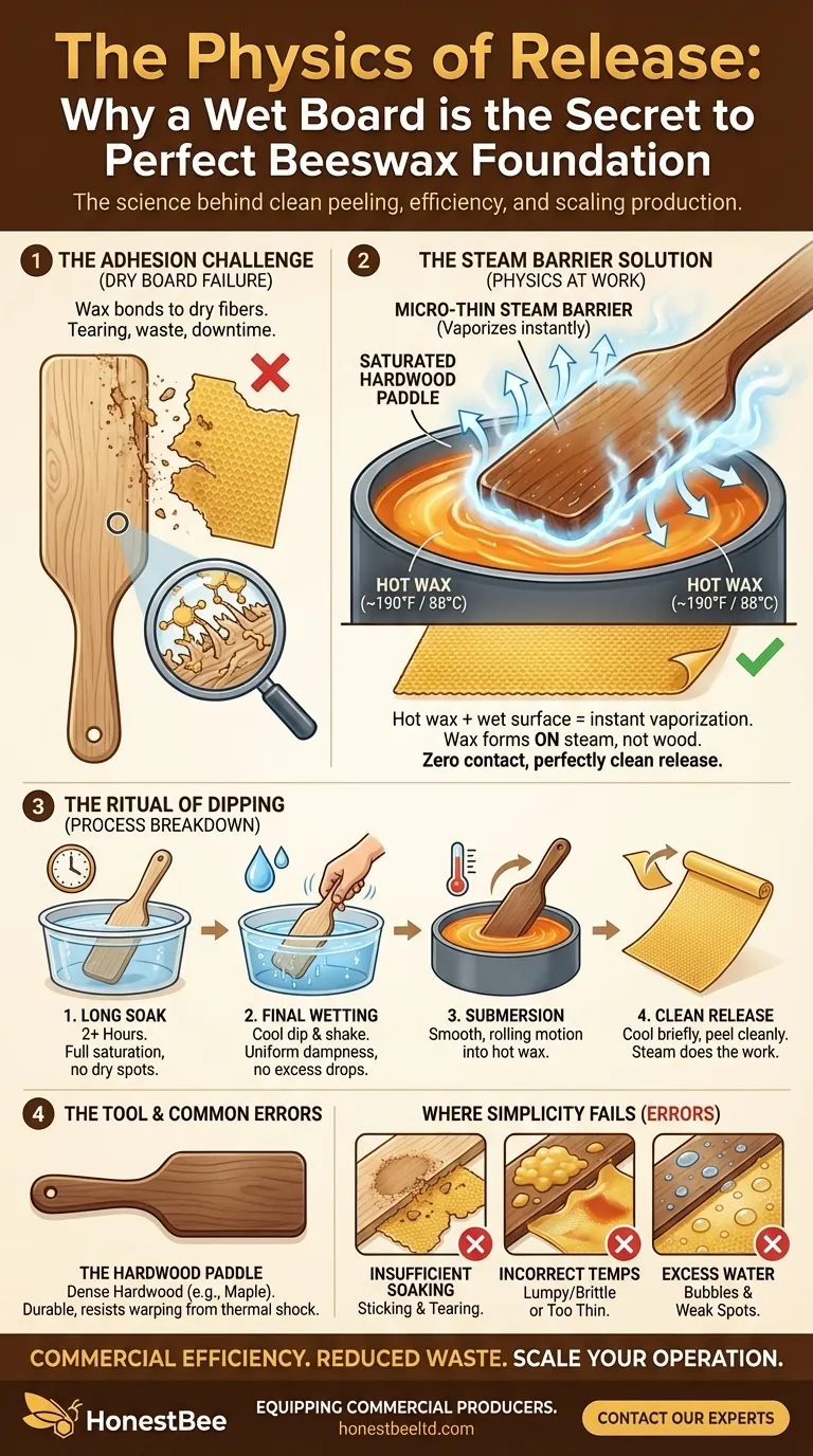 방출의 물리학: 젖은 판자가 완벽한 밀랍 기초를 만드는 비결인 이유 시각적 가이드