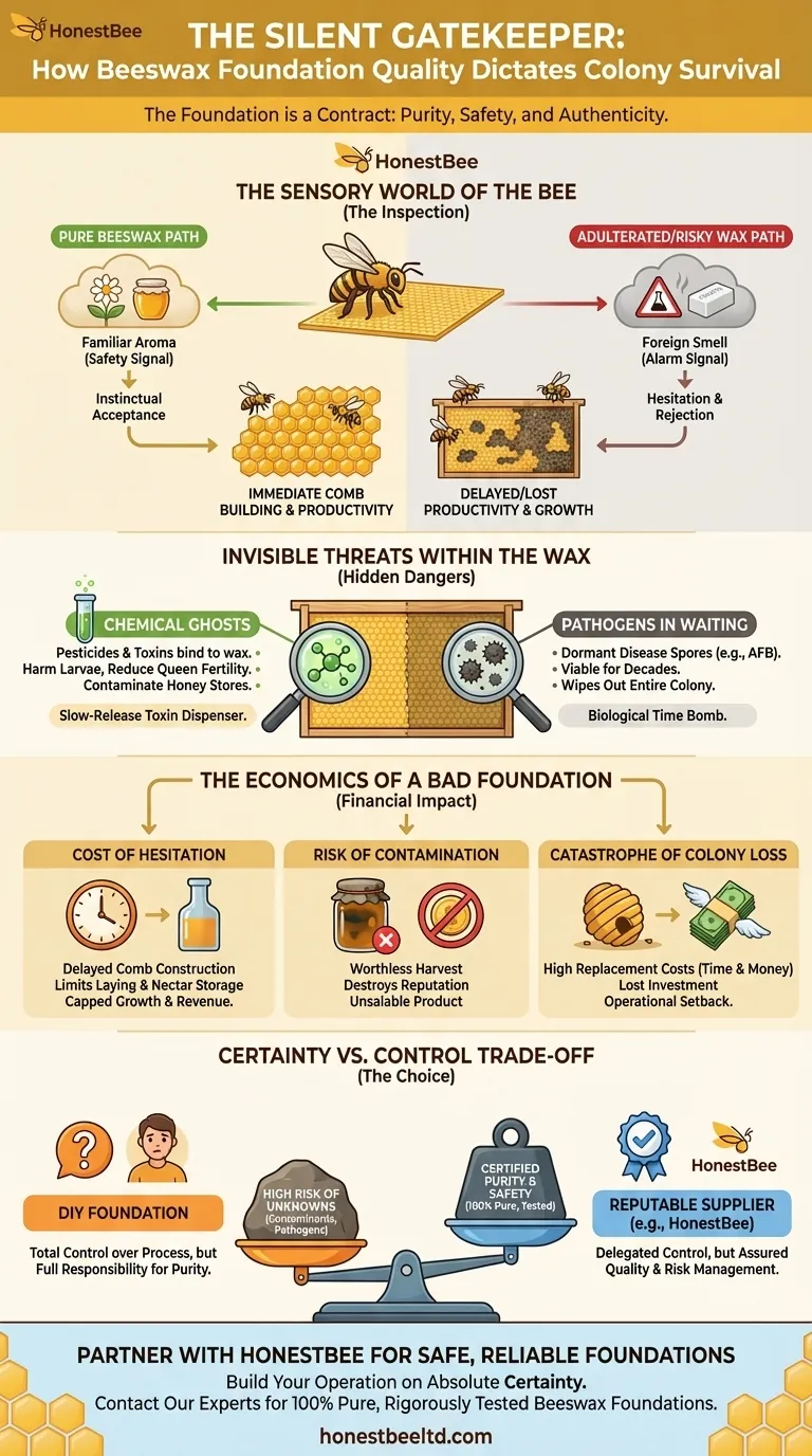 Le Gardien Silencieux : Comment la Qualité des Cires Gaufrées Détermine la Survie de la Colonie Guide Visuel