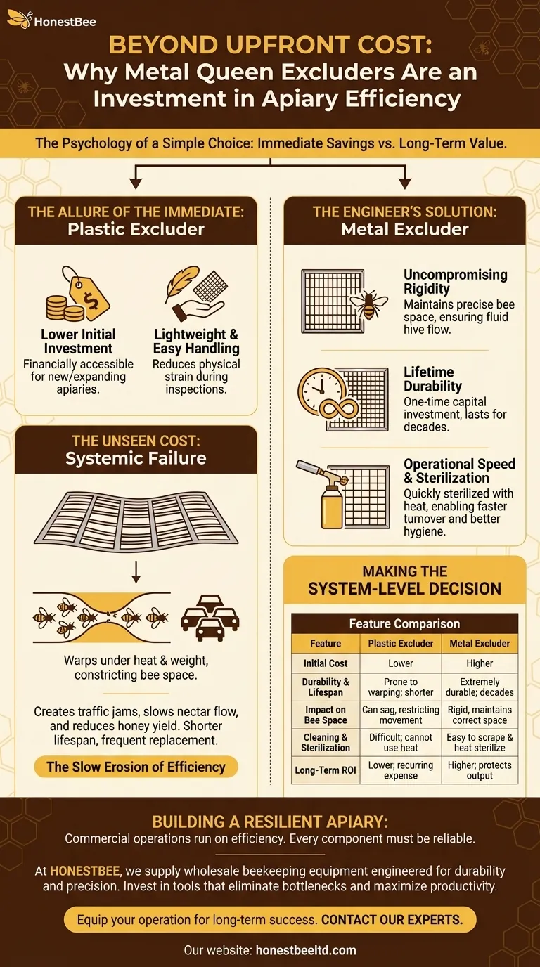 Beyond Upfront Cost: Why Metal Queen Excluders Are an Investment in Apiary Efficiency Visual Guide