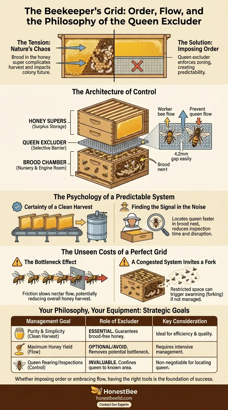 養蜂家のグリッド：秩序、流れ、そして女王蜂排除器の哲学 ビジュアルガイド