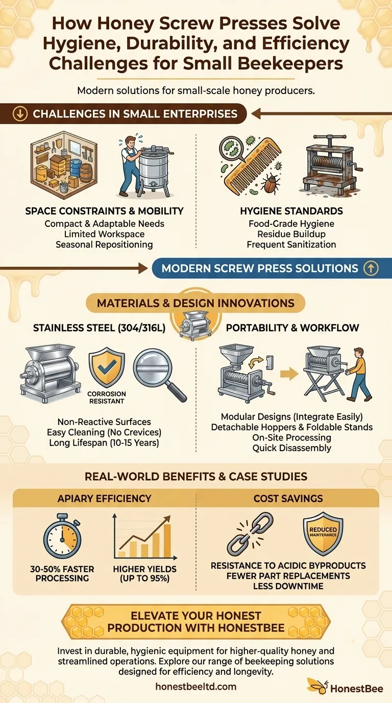 How Honey Screw Presses Solve Hygiene, Durability, and Efficiency Challenges for Small Beekeepers Визуальное руководство