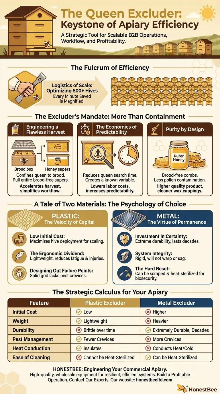 Beyond the Gate: The Queen Excluder as a Keystone of Apiary Efficiency Visual Guide