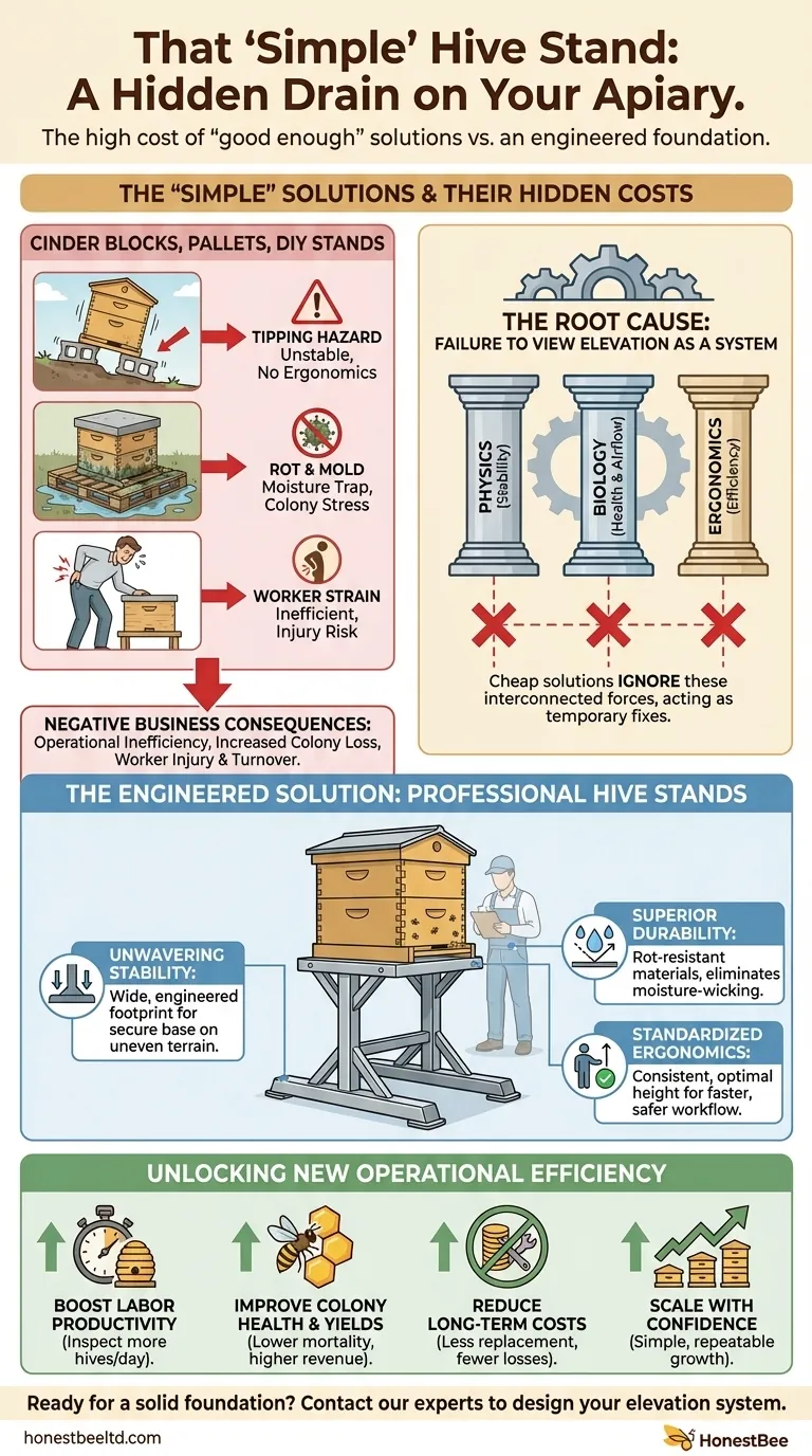 That 'Simple' Hive Stand Is a Hidden Drain on Your Apiary. Here’s Why. Visual Guide