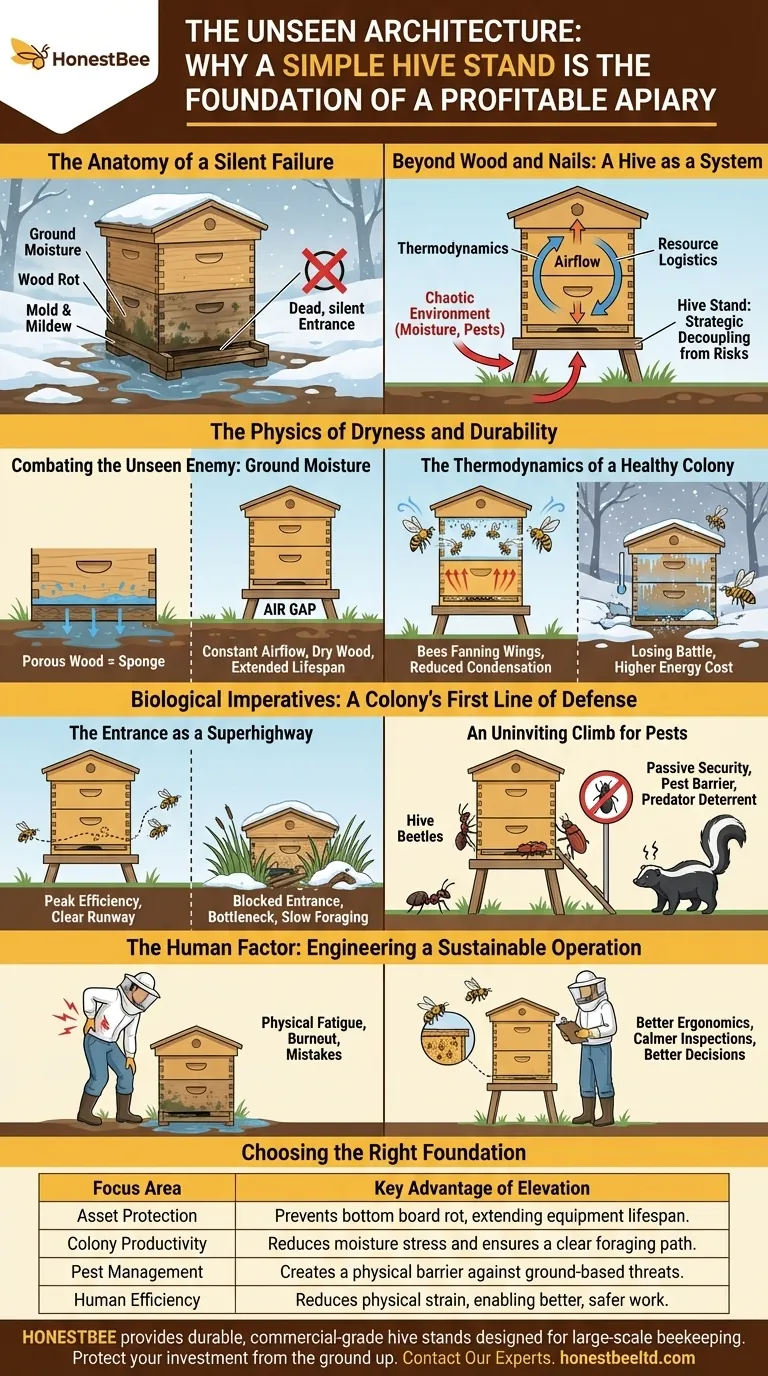 Незримая архитектура: почему простая подставка для улья — основа прибыльной пасеки Визуальное руководство