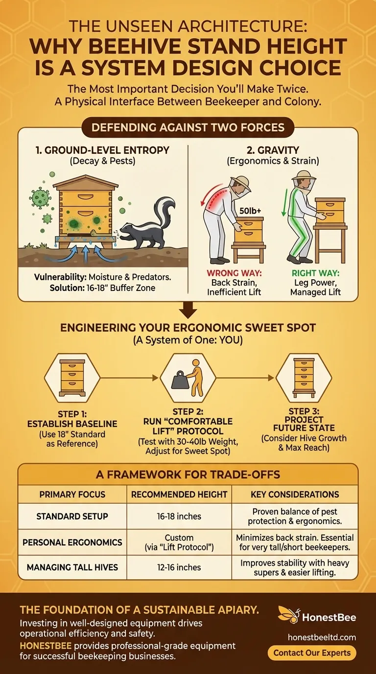 The Unseen Architecture of a Productive Apiary: Why Your Beehive Stand Height is a System Design Choice Visual Guide