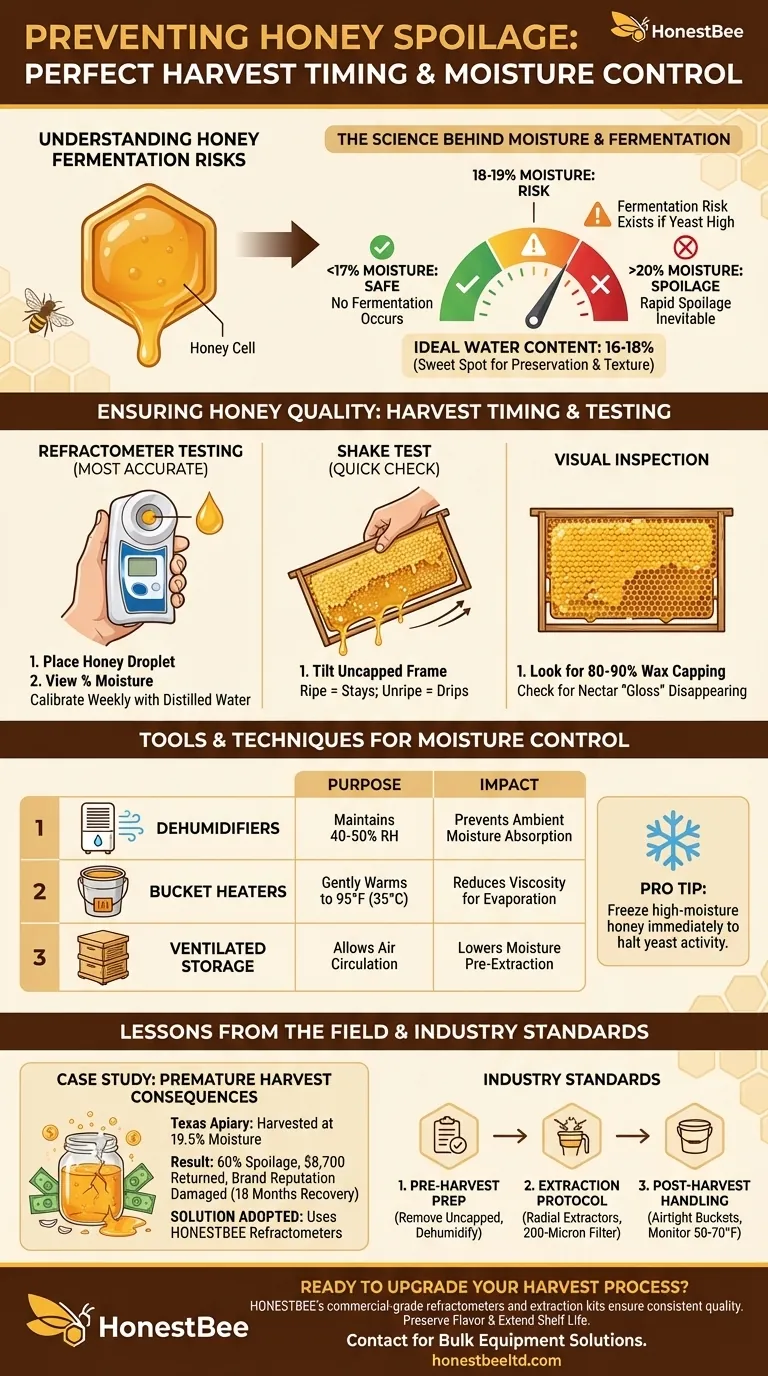 Come gli apicoltori prevengono il deterioramento del miele grazie a una tempistica di raccolta perfetta Guida Visiva