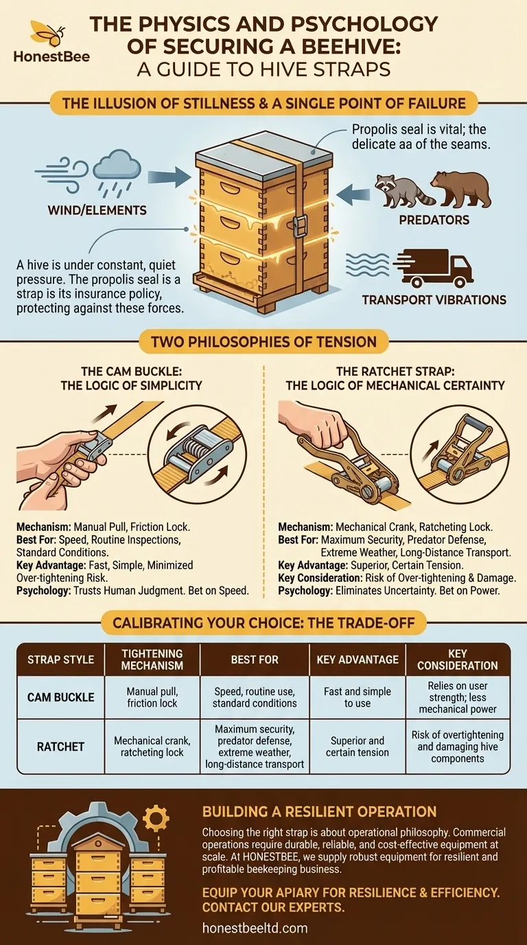The Physics and Psychology of Securing a Beehive: A Guide to Hive Straps Visual Guide
