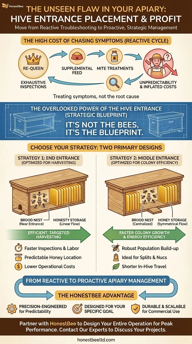 养蜂场的隐患：蜂箱入口位置如何决定您的利润 图解指南