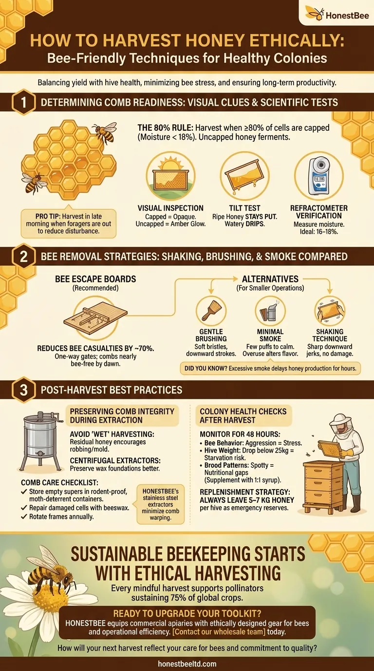 How to Harvest Honey Ethically: Bee-Friendly Techniques for Healthy Colonies 图解指南