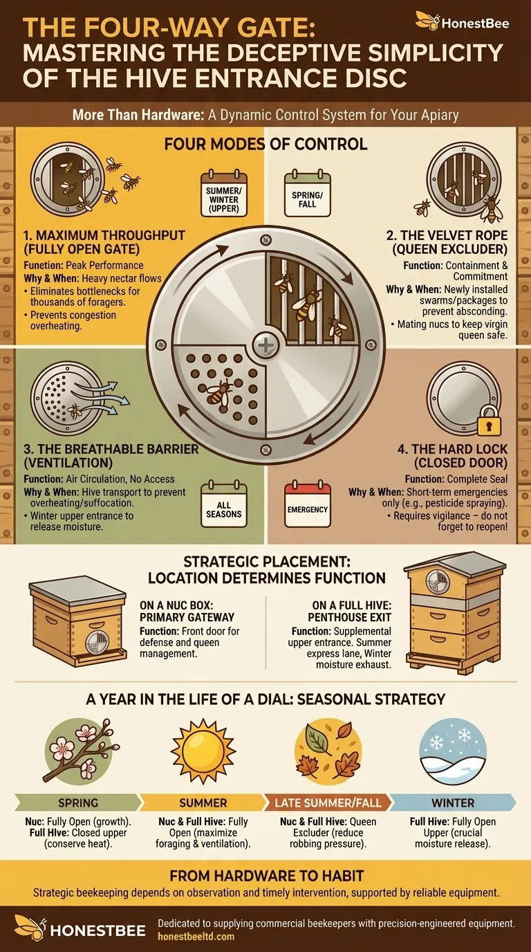 The Four-Way Gate: Mastering the Deceptive Simplicity of the Hive Entrance Disc Visual Guide