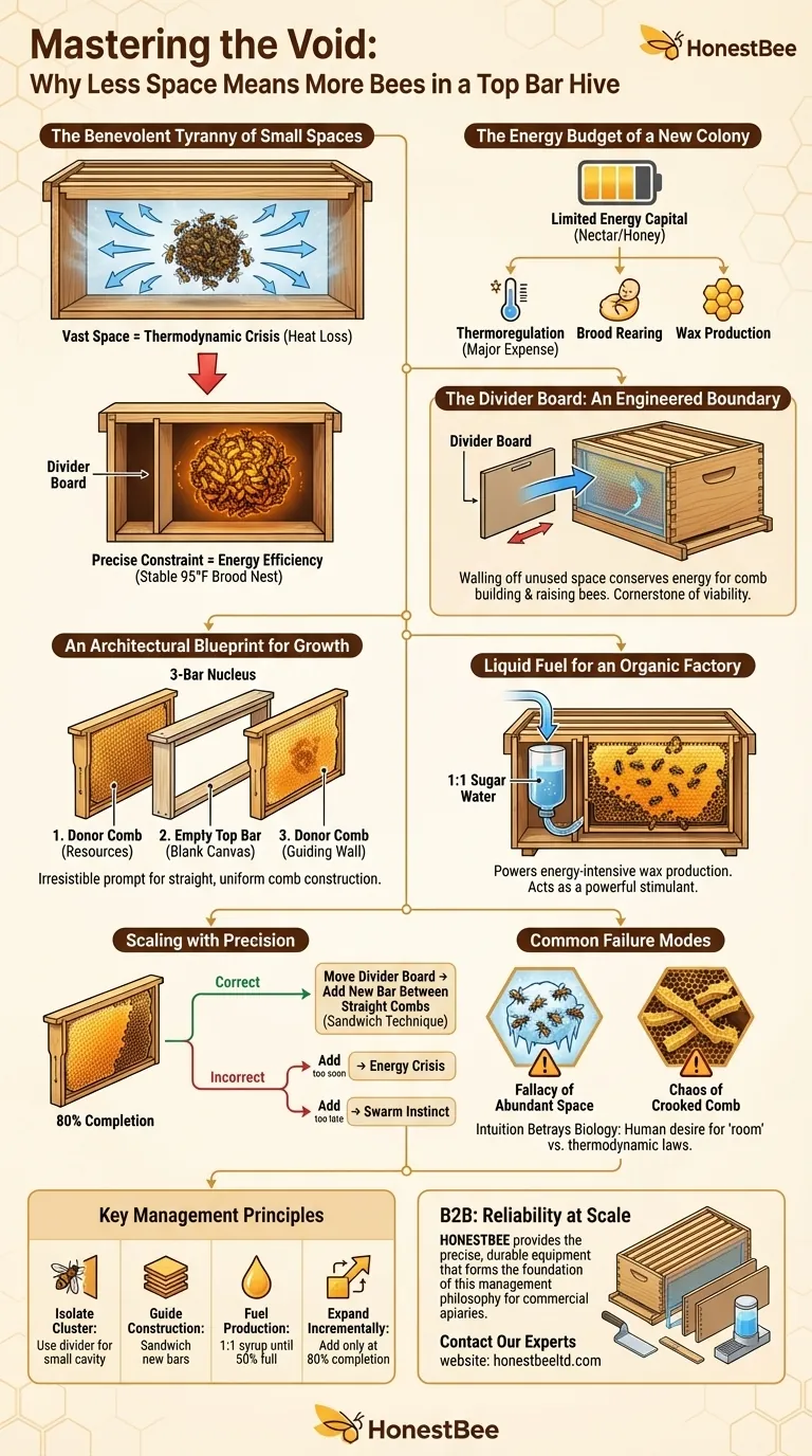 Mastering the Void: Why Less Space Means More Bees in a Top Bar Hive Visual Guide