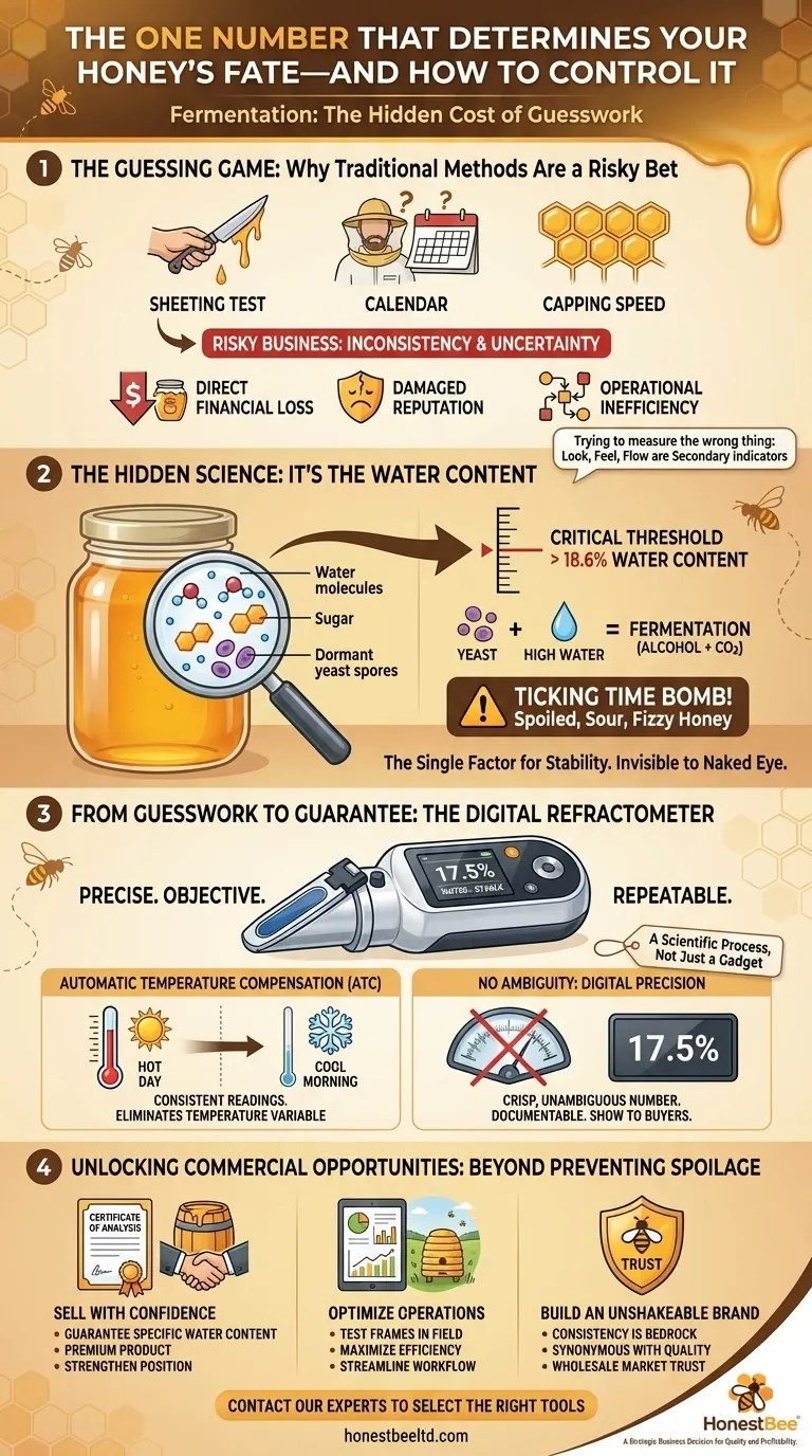 L'unico numero che determina il destino del tuo miele e come controllarlo Guida Visiva