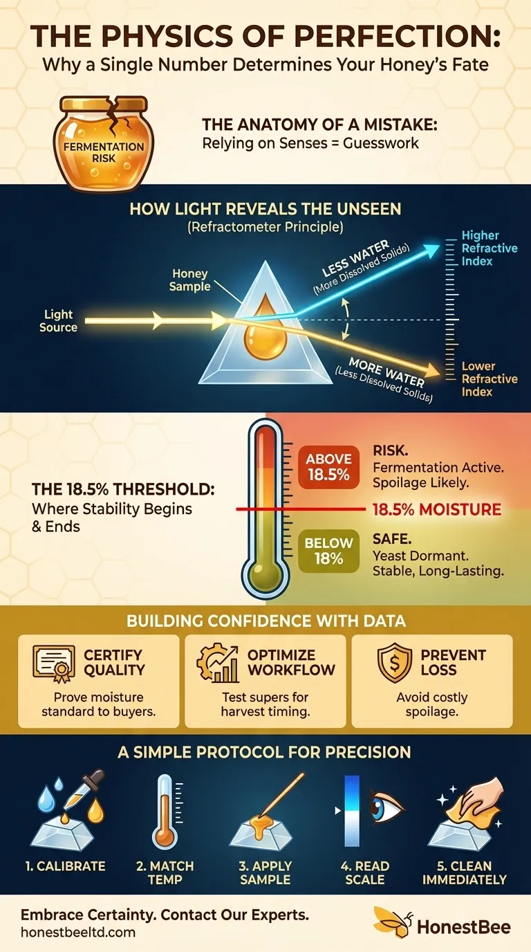 The Physics of Perfection: Why a Single Number Determines Your Honey's Fate Visual Guide