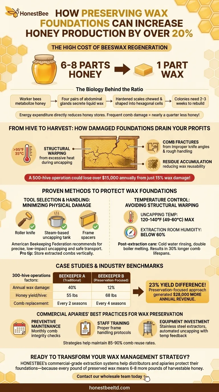 How Preserving Wax Foundations Can Increase Honey Production by Over 20% Visual Guide