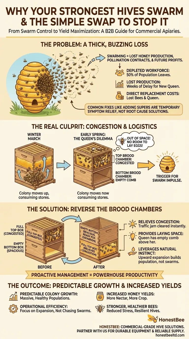 Why Your Strongest Hives Swarm—And the Simple Swap That Prevents It Visual Guide