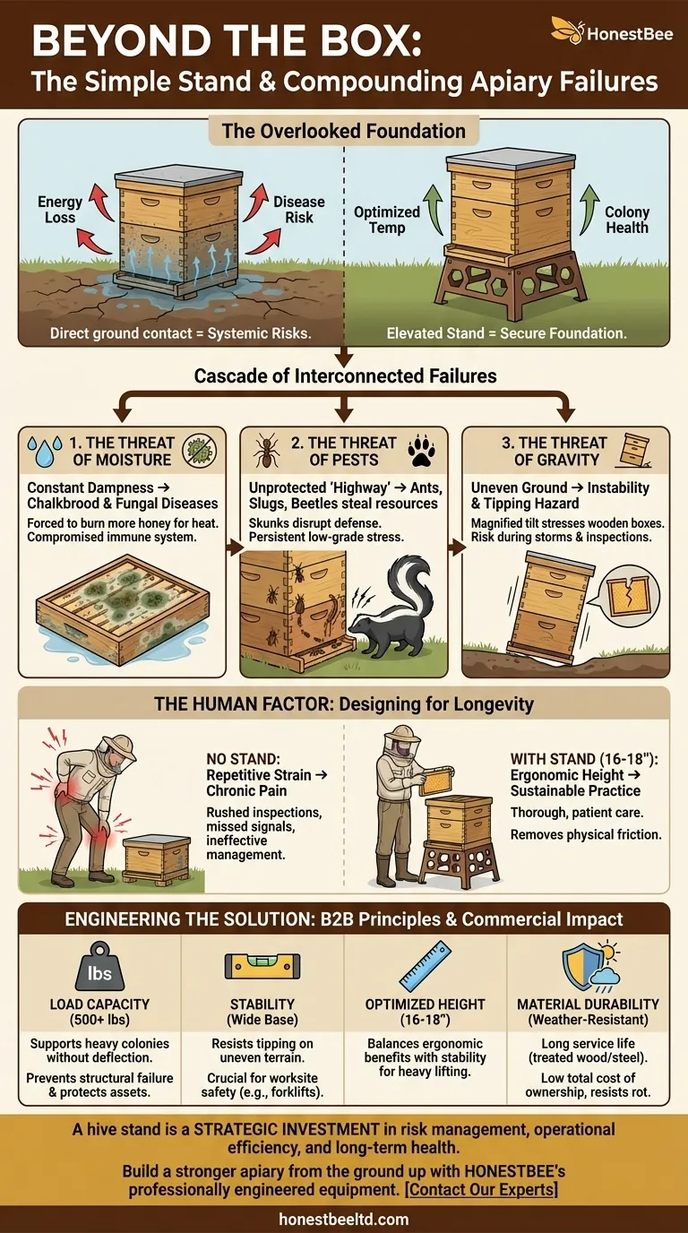 Beyond the Box: How a Simple Stand Prevents Compounding Failures in an Apiary Visual Guide