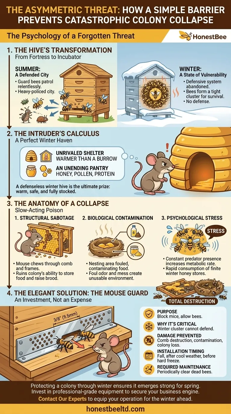 The Asymmetric Threat: How a Simple Barrier Prevents Catastrophic Colony Collapse Visual Guide