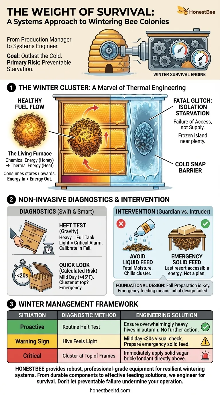 The Weight of Survival: A Systems Approach to Wintering Bee Colonies Visual Guide
