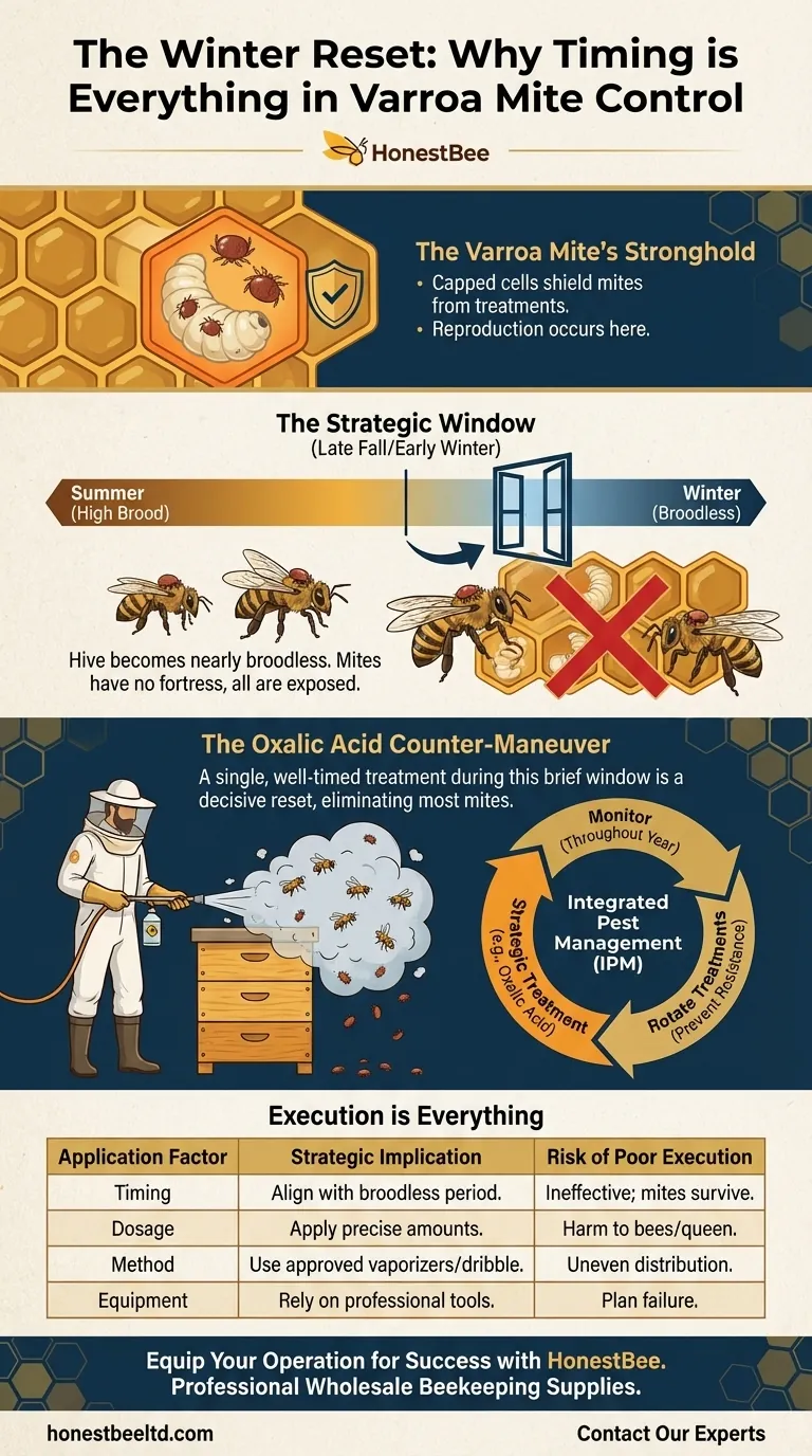 The Winter Reset: Why Timing is Everything in Varroa Mite Control Visual Guide